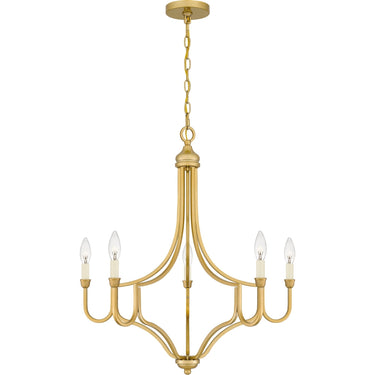 Mabel 5 Light Chandelier in Light Gold 3