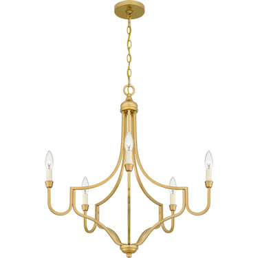 Mabel 5 Light Chandelier in Light Gold 4