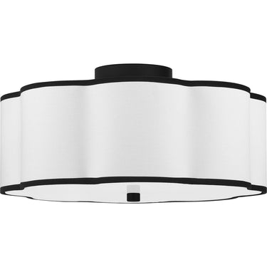 Mabry 4 Light Semi-Flush Mount in Matte Black 3