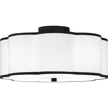 Mabry 4 Light Semi-Flush Mount in Matte Black 1