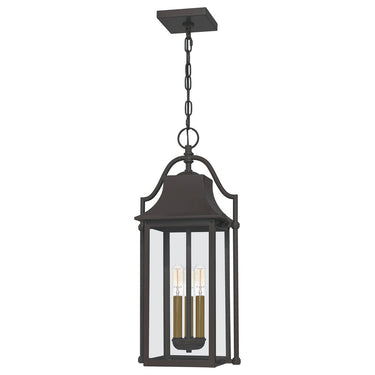 Manning 3 Light Outdoor Pendant in Western Bronze 1