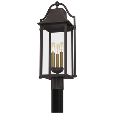 Manning 3 Light Outdoor Post in Western Bronze 7