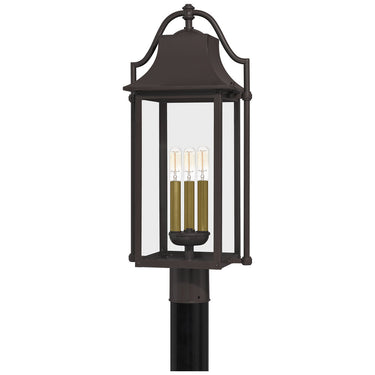 Manning 3 Light Outdoor Post in Western Bronze 1