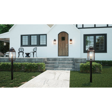 Manning 3 Light Outdoor Wall Sconce in Western Bronze 4