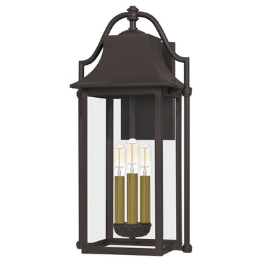 Manning 3 Light Outdoor Wall Sconce in Western Bronze 1