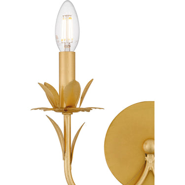 Maria 2 Light Wall Sconce in Gold Leaf 2
