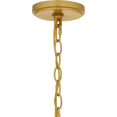 Maria 6 Light Chandelier in Gold Leaf 3