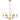Maria 6 Light Chandelier in Gold Leaf 1