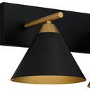 Mastro 3 Light Bath Light in Matte Black 2