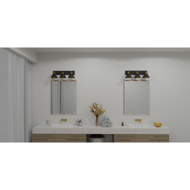 Mastro 3 Light Bath Light in Matte Black 3