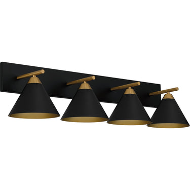 Mastro 4 Light Bath Light in Matte Black 2