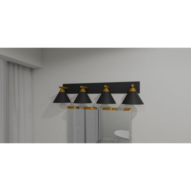Mastro 4 Light Bath Light in Matte Black 4