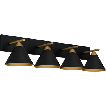 Mastro 4 Light Bath Light in Matte Black 1