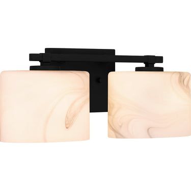 Mather 2 Light Bath Light in Matte Black 2