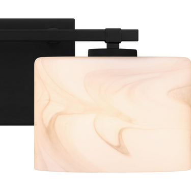 Mather 2 Light Bath Light in Matte Black 4