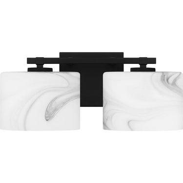 Mather 2 Light Bath Light in Matte Black 1