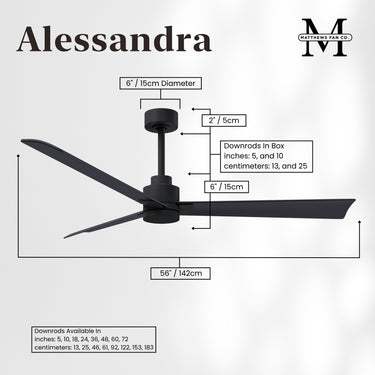 Matthews Fan Alessandra Three Blade Transitional Ceiling Fan with Integrated 5CCT LED image 103