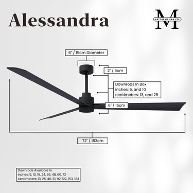 Matthews Fan Alessandra Three Blade Transitional Ceiling Fan with Integrated 5CCT LED image 104
