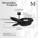 Matthews Fan Alessandra Tropical Five Blade Ceiling Fan image 110