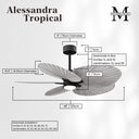Matthews Fan Alessandra Tropical Five Blade Ceiling Fan image 111