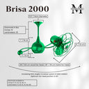 Matthews Fan Brisa 2000 Rotational Polished Chrome Finish Ceiling Fan image 2