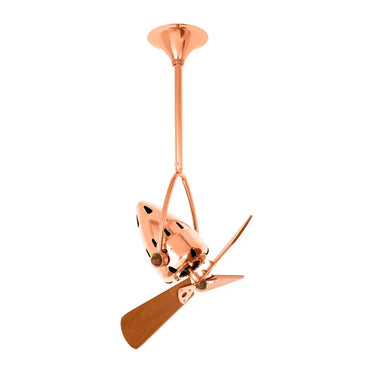 Matthews Fan Gerbar Jarold Direcional Ceiling Fan in Polished Copper 2