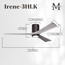 Matthews Fan Irene-5HLK Five Blade Flush Mount Paddle Fan with Integrated 5CCT LED image 35
