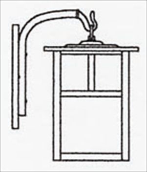 MB-10 Arroyo Craftsman Mission Large Outdoor Wall Sconce with Arm with T-Bar Overlay - Crescent Harbor