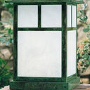 MC-10 Arroyo Craftsman Mission Medium Outdoor Column Mount with T-Bar Overlay - Crescent Harbor