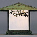 MC-17 Arroyo Craftsman Monterey 17" Outdoor Column Mount with Pine Needle Overlay