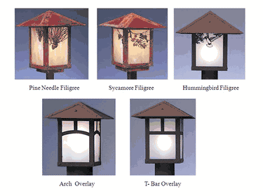 MC-17 Arroyo Craftsman Monterey 17" Outdoor Column Mount with T-Bar Overlay