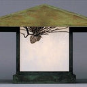 MC-30 Arroyo Craftsman Monterey 30" Outdoor Column Mount with Pine Needle Overlay - Crescent Harbor