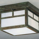 MCM-8 Arroyo Craftsman Mission Medium Outdoor Ceiling Mount with T-Bar Overlay - Crescent Harbor