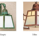MCM-8 Arroyo Craftsman Mission Medium Outdoor Ceiling Mount with T-Bar Overlay - Crescent Harbor