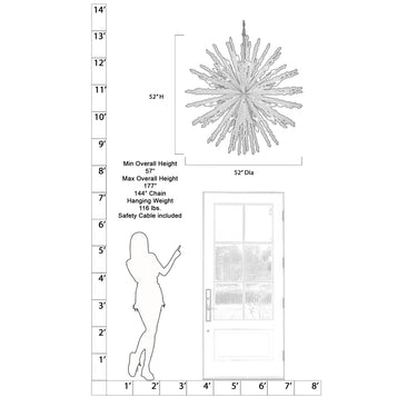 Metropolitan Aisi 52" 40 Light Chandelier - N1959-760 6