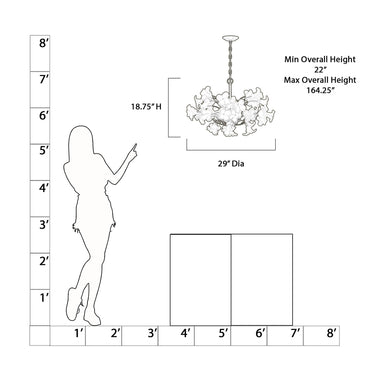Metropolitan Bloome 29" 6 Light Chandelier - N2226-732 9