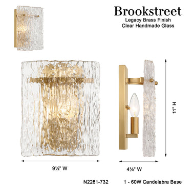Metropolitan Brookstreet 11" High 1 Light Wall Sconce - N2281-732 6