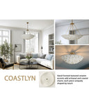 Metropolitan Coastlyn 22.5" 4 Light Semi Flush - N1824-732 6