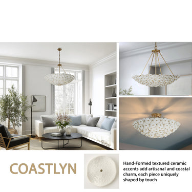 Metropolitan Coastlyn 22.5" 4 Light Semi Flush - N1824-732 6