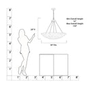 Metropolitan Coastlyn 36" 8 Light Pendant - N1828-732 6