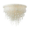 Metropolitan Crystal Reign 15 In 3 Light Flush Mount With Glass Beads - N1513-613 