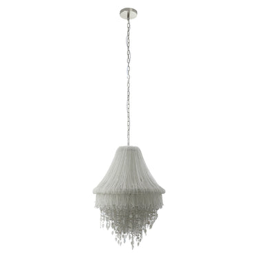 Metropolitan Crystal Reign 5 Light Pendant With Glass Beads - N1515-613 