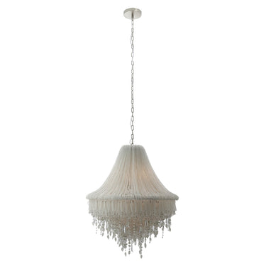 Metropolitan Crystal Reign 7 Light Pendant With Glass Beads - N1517-613 