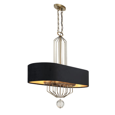 Metropolitan Grandeur 8 Light Island Light In Metal With Fabric - N7339 1
