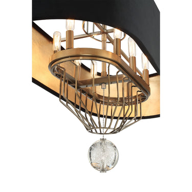 Metropolitan Grandeur 8 Light Island Light In Metal With Fabric - N7339 3