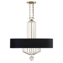 Metropolitan Grandeur 8 Light Island Light In Metal With Fabric - N7339 