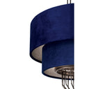 Metropolitan Grandeur 8 Light Pendant In Metal With Fabric - N7338 2