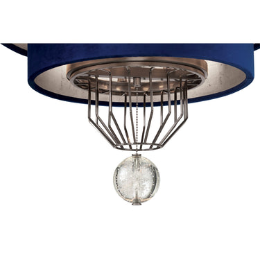 Metropolitan Grandeur 8 Light Pendant In Metal With Fabric - N7338 3