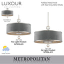 Metropolitan Luxour 6Lt Island Light - N7329-613 3