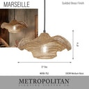 Metropolitan Marseille 1 Light Pendant - N1761-752
